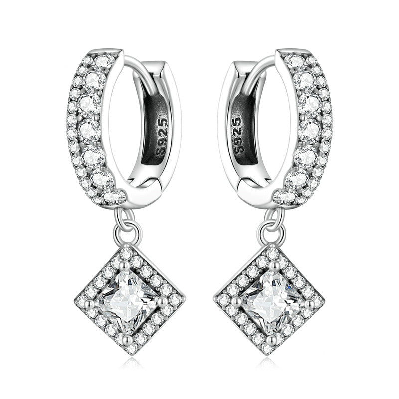 women's sparkling zircon earrings, view 5 - MRSLM