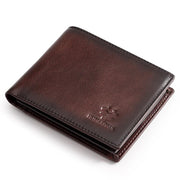 genuine leather bifold wallet, view 3 - MRSLM