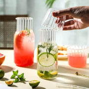 glass water bottle and teacup set - MRSLM