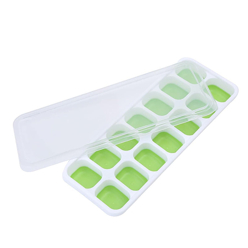 silicone ice cube tray with lid, view 2 - MRSLM