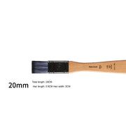flat head nylon paint brush, view 5 - MRSLM