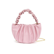 sheepskin pleated crossbody bag, view 2 - MRSLM