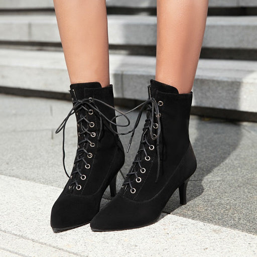 Pointed-toe stiletto ankle boots - MRSLM
