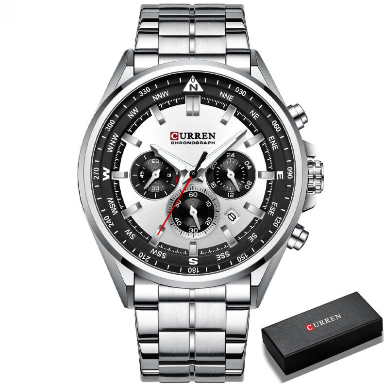 men's quartz calendar watch, view 7 - MRSLM