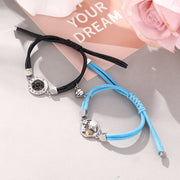 vintage star compass couples bracelet, view 3 - MRSLM
