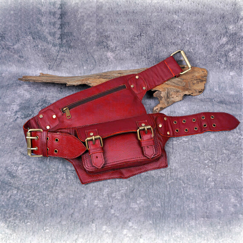 Unisex PU mobile coin purse waist bag, view 3 - MRSLM