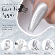 magnetic moonlight gel nail polish set, view 5 - MRSLM