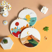 diy floral embroidery kit, view 8 - MRSLM