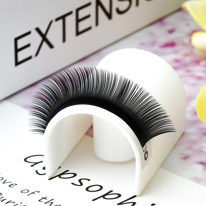 Soft curl faux mink individual eyelash extensions, view 2 - MRSLM