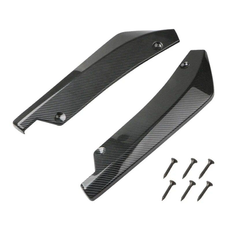 universal car bumper lip spoiler carbon fiber look, view 2 - MRSLM
