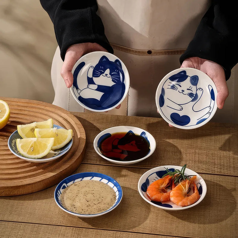 lucky cat sauce dish, view 8 - MRSLM