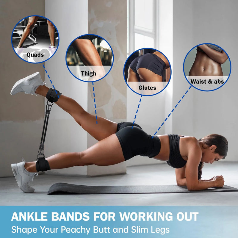 ankle resistance bands, view 2 - MRSLM