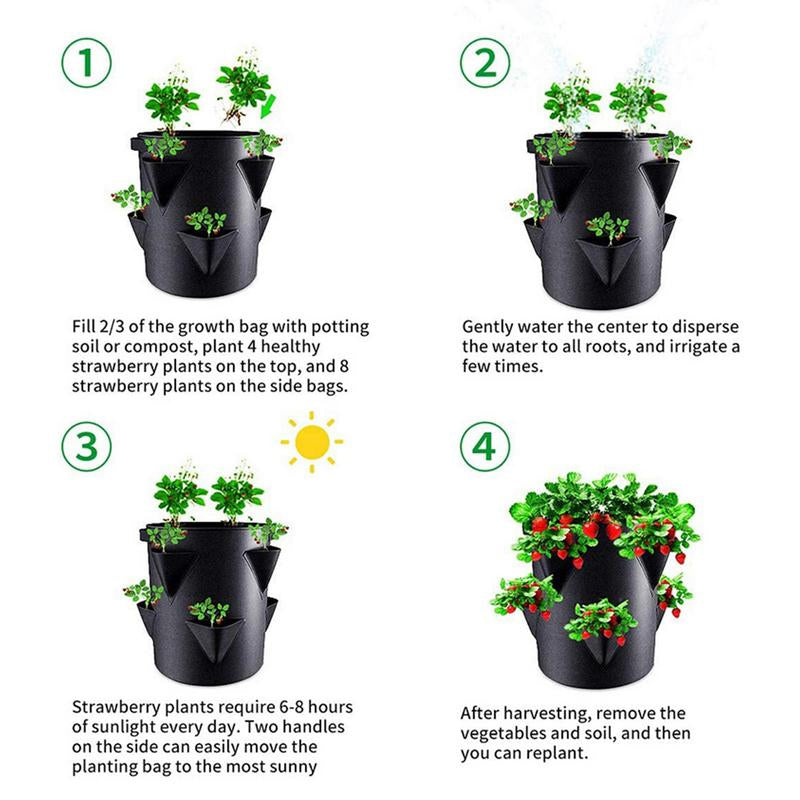 multi-pocket grow bag, view 7 - MRSLM