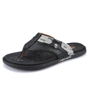 open-toe leather sandals, view 5 - MRSLM