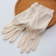 thin mulberry silk finger gloves, view 11 - MRSLM