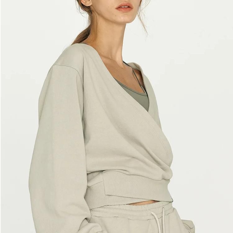 v-neck cotton sweatshirt - MRSLM