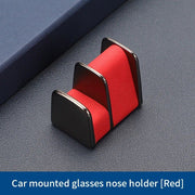 leather and zinc alloy car glasses holder, view 2 - MRSLM