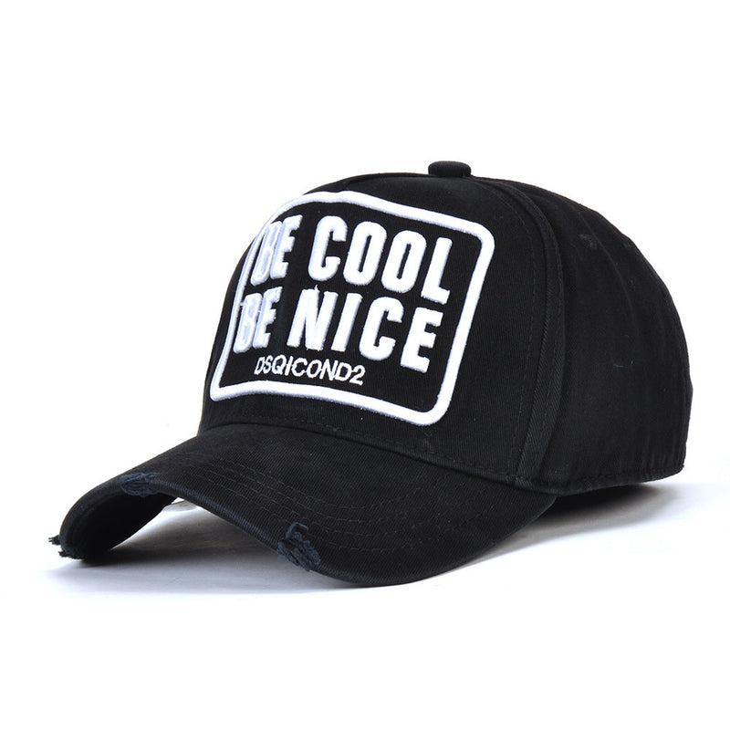 casual embroidered washed cotton hat, view 10 - MRSLM