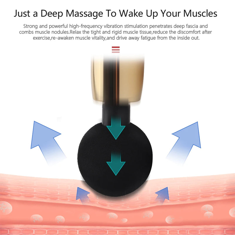 portable mini massage gun, view 5 - MRSLM