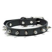 spiked leather dog collar, view 5 - MRSLM
