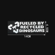 Recycled dinosaurs vinyl car decal, view 7 - MRSLM