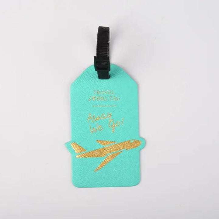 Portable PU Leather Luggage Tag