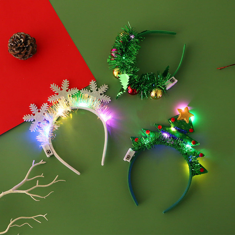 Christmas light-up headband, view 2 - MRSLM
