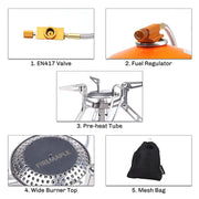 ultralight camping gas stove, view 7 - MRSLM