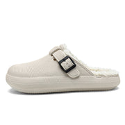 thick bottom warm slide slippers, view 3 - MRSLM