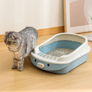 oversized semi-enclosed cat litter box, view 7 - MRSLM