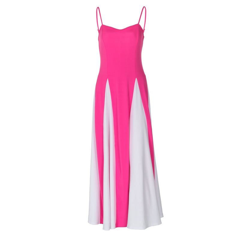 color contrast sling dress, view 5 - MRSLM