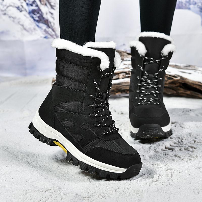 Army green camouflage snow boots, view 2 - MRSLM