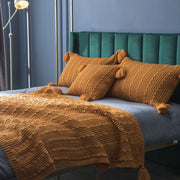tassel stripe cushion cover, view 6 - MRSLM