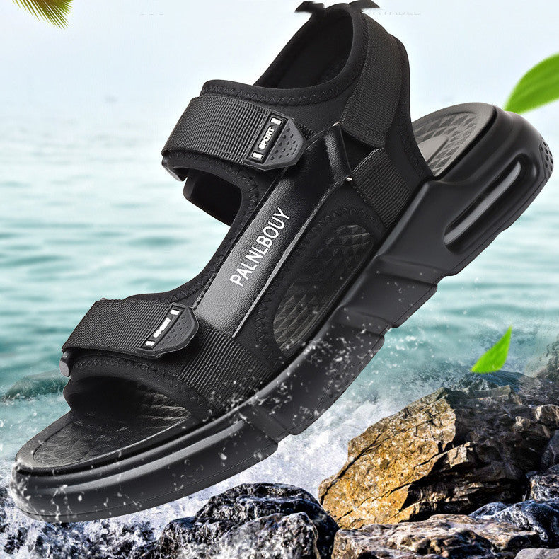 men's Velcro mesh beach sandals, view 5 - MRSLM
