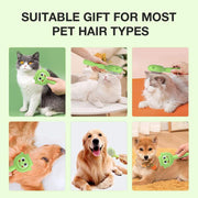 Self-cleaning pet grooming brush, view 6 - MRSLM