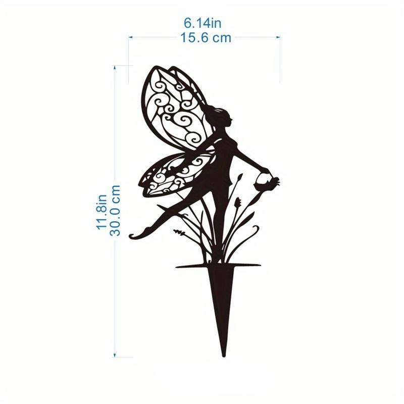 Enchanted garden fairy metal stake, view 4 - MRSLM