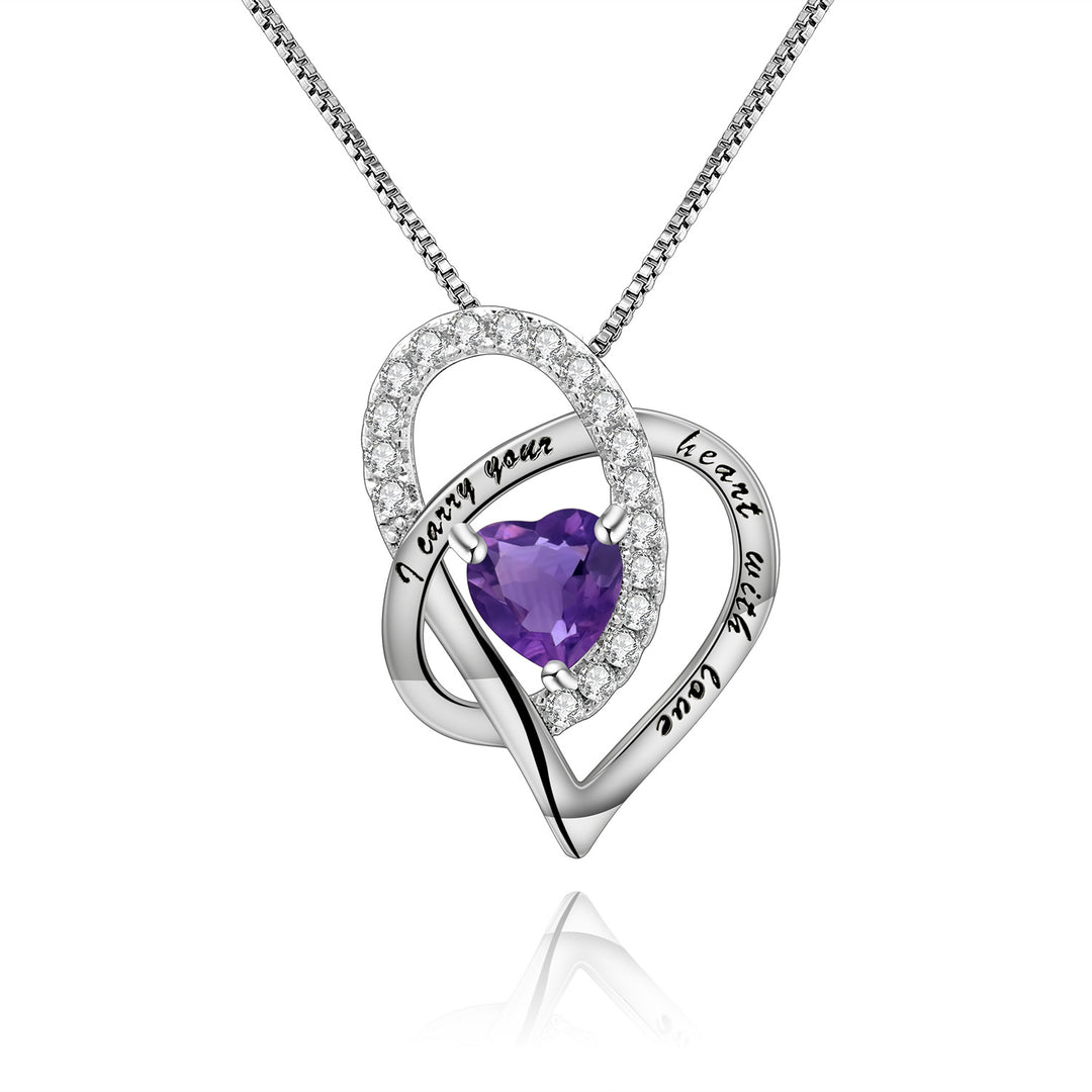 Birthstone S925 Silver Necklace Pendant