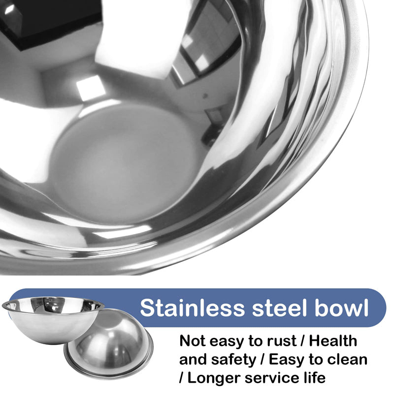 stainless steel tilted double dog bowl, view 8 - MRSLM