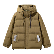 white duck down loose casual coat, view 8 - MRSLM