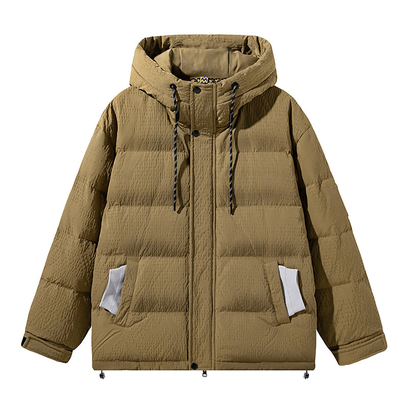 white duck down loose casual coat, view 8 - MRSLM