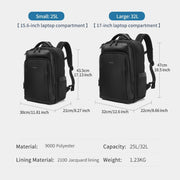 business laptop backpack, view 8 - MRSLM