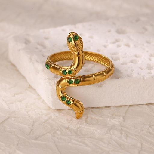 gold stainless steel snake ring - MRSLM