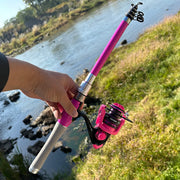 telescopic fishing rod and reel combo, view 3 - MRSLM