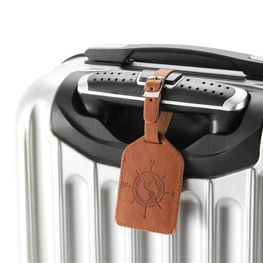 Compass PU leather luggage tag - MRSLM