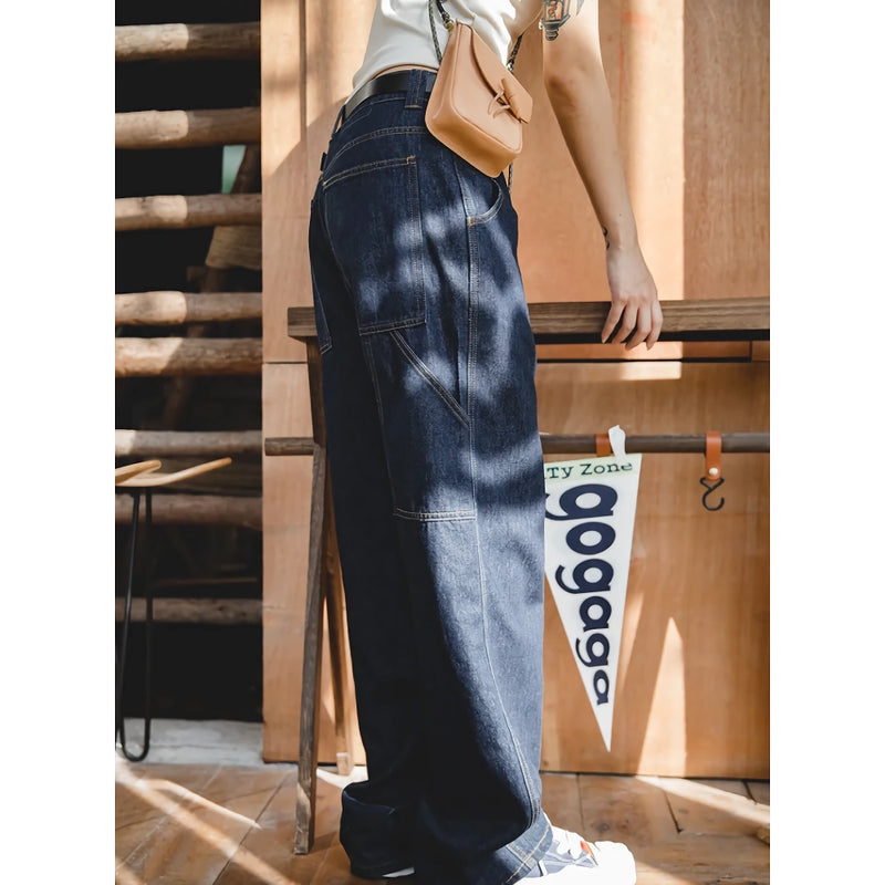 loose fit baggy denim jeans, view 3 - MRSLM