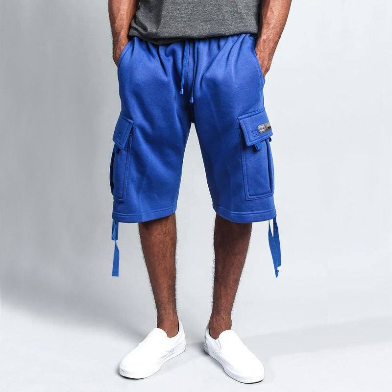 men's multi-pocket cargo shorts, view 5 - MRSLM