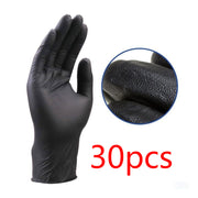 Disposable black nitrile gloves, view 4 - MRSLM