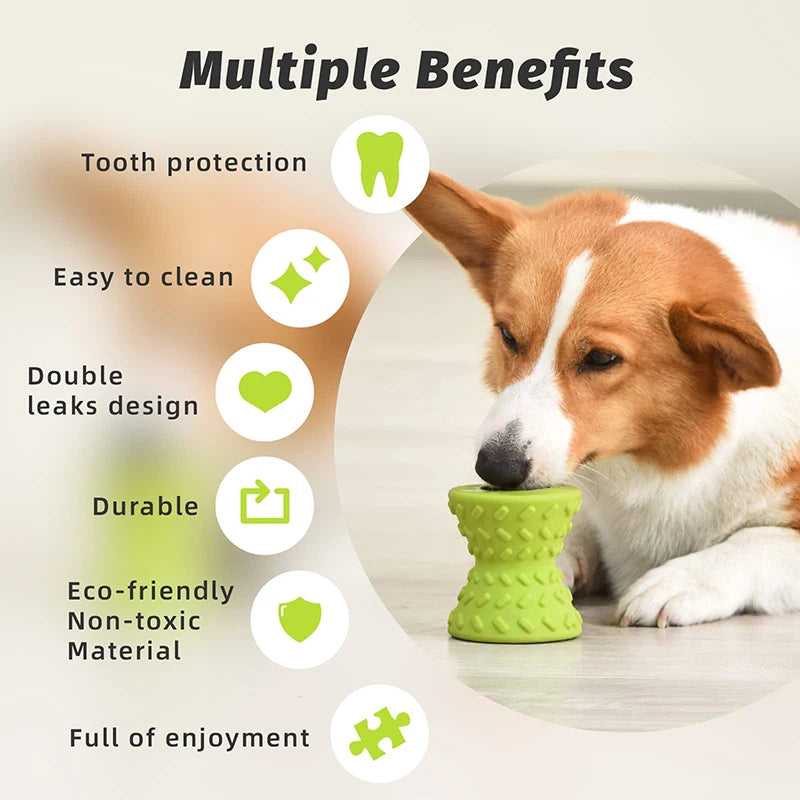 Food dispensing dog chew toy, view 4 - MRSLM