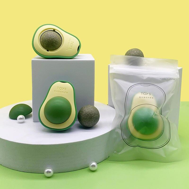 avocado catnip lickable toy ball - MRSLM