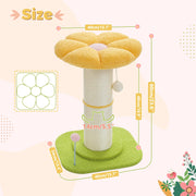 flower cat scratching post, view 7 - MRSLM